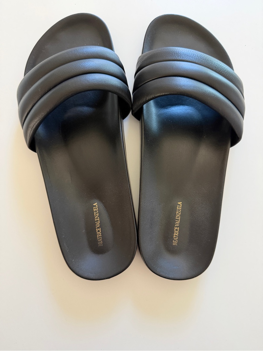 Beatrice Valenzuela Black Monocolor Slide Sandals Size 8 Women’s - Picture 5 of 10